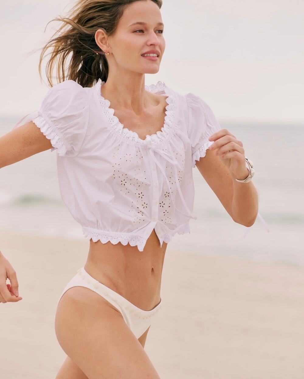 sorella Wendy Cotton Top white $172 size XL
